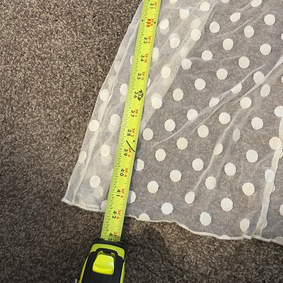 MAJORELLE Nude and White Strapless Dress - Picture 7 of 9